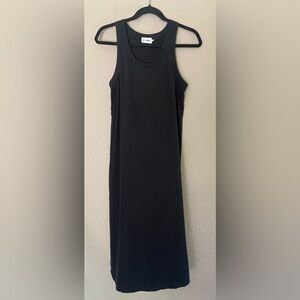 R Label Retro Label Women’s Classic Black Sleeveless Dress Silk Sz S Minimalist